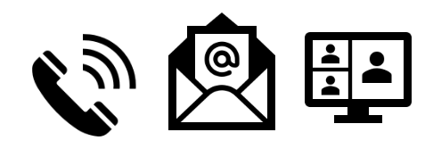clip art of phone, email and computer